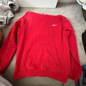 Nike Crimson Pullover with Swoosh